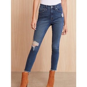 Distressed Crop Jeans